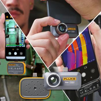 Warmtebeeldcamera en akoestische camera voor smartphones