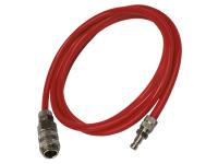 BLAUWE LIJN verbindingsslang 20 bar DN2.7m-DN5f 1,8 m rood