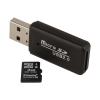 BLAUWE LIJN MicroSDHC kaart met USB 2.0 cardreader