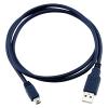 BLAUWE LIJN oplaad- en datakabel mini-USB (o.a. Eurolyzer STx en S4600 ST)