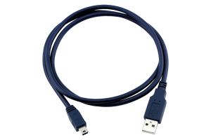 BLAUWE LIJN oplaad- en datakabel mini-USB (o.a. Eurolyzer STx en S4600 ST)
