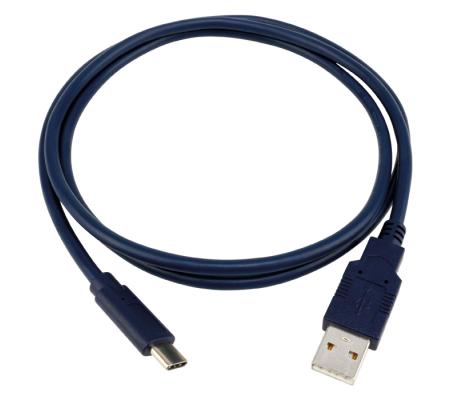 BLAUWE LIJN oplaad- en datakabel USB-C (Eurolyzer S1 en CAPBs device)