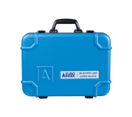 BLAUWE LIJN Slagvaste kunststof draagkoffer voor Eurolyzer S1
