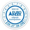 EURO-INDEX NEN3140 keuringsstickers "volgende keuringsdatum"