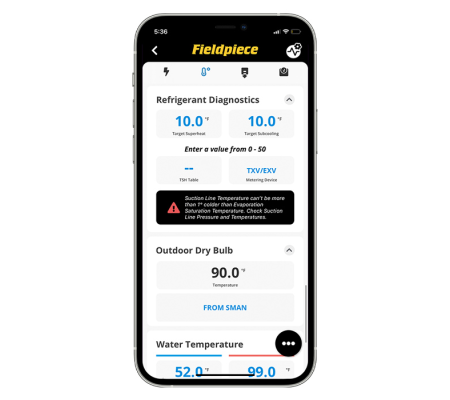 Fieldpiece Job Link System Mobile app