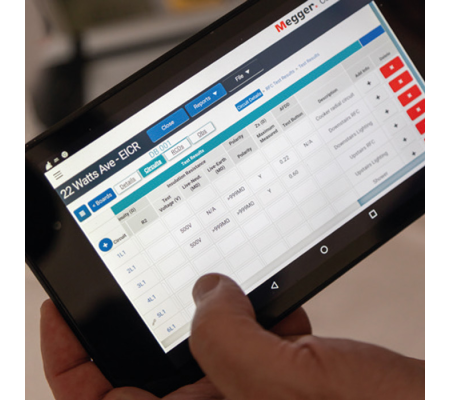 Megger CertSuite rapportage-software en app