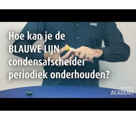 EURO INDEX Academy: Hoe kan je de BLAUWE LIJN condensafscheiders periodiek onderhouden?
