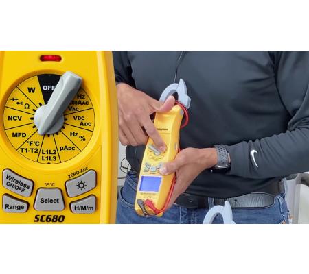 Fieldpiece SC480 en SC680 vermogensstroomtangen