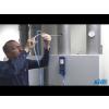 Luchthoeveelheidsmeting bij een warmtepomp installatie met de BLAUWE LIJN Eurolyzer STx